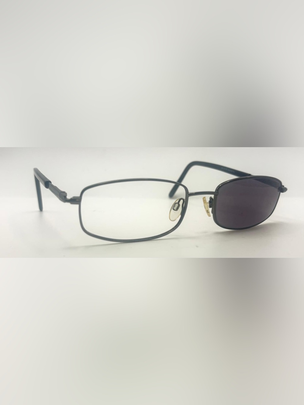 Modern Jazz Gunmetal Oval Metal Sunglasses Frames Only